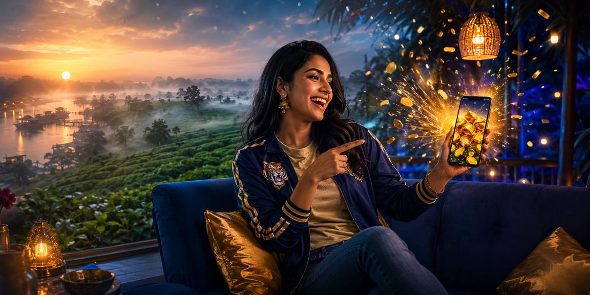 খুলনার চা বাগানে ক্রিকেট বেটিং উপভোগ করছেন একজন ব্যবহারকারী